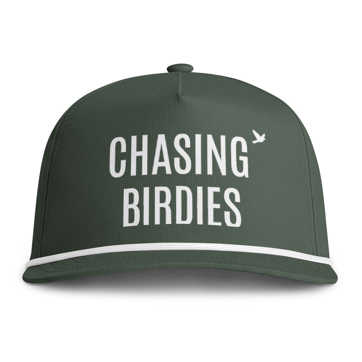 Chasing Birdies Rope Cap — Golf Trucker Hat with Vintage Sunwashed Look