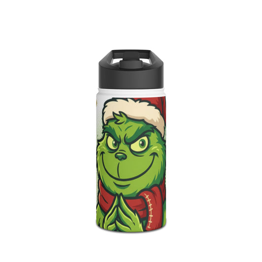Grinch Holiday Stainless Steel Water Bottle — Funny Christmas Gift