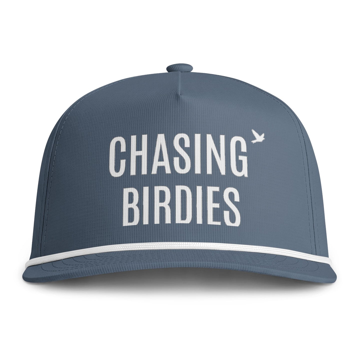 Chasing Birdies Rope Cap — Golf Trucker Hat with Vintage Sunwashed Look
