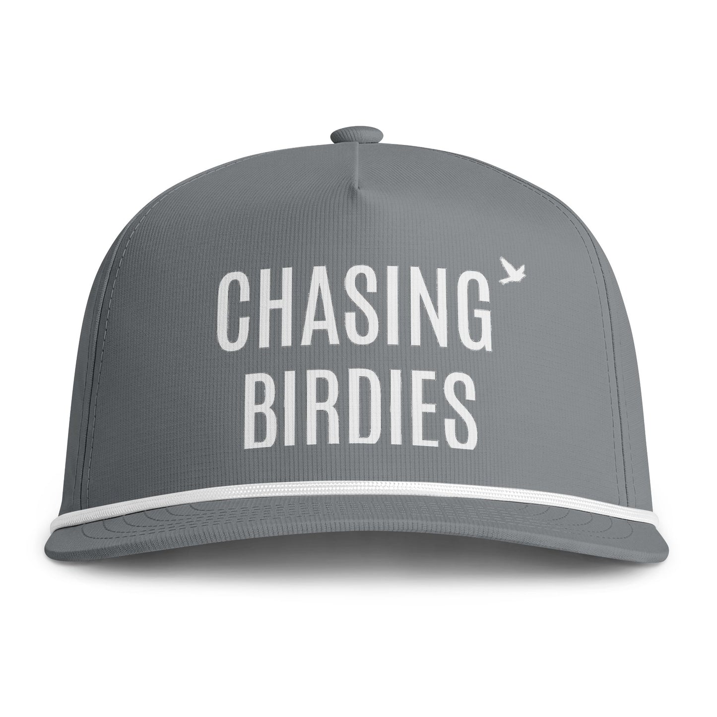 Chasing Birdies Rope Cap — Golf Trucker Hat with Vintage Sunwashed Look