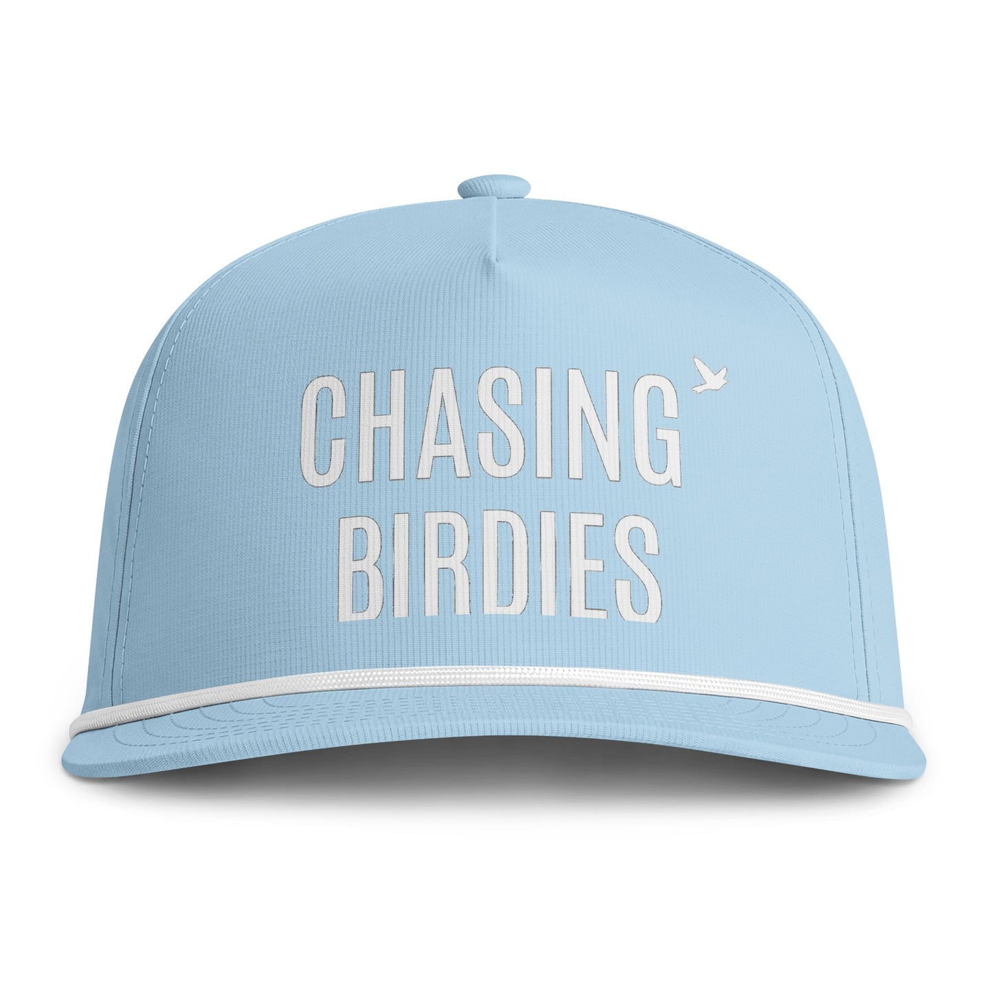 Chasing Birdies Rope Cap — Golf Trucker Hat with Vintage Sunwashed Look